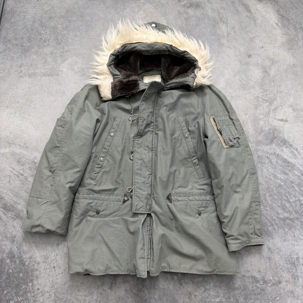 Vintage Coat Jacket US Army 04 Parka Type N-38 Medium 2F60